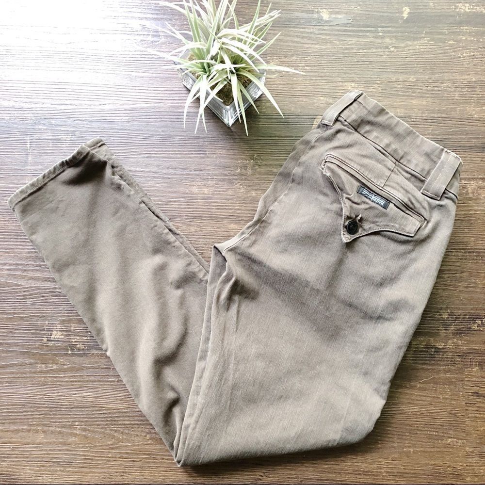 Hudson Jeans Army Green Tab Pocket Skinny Jeans 30